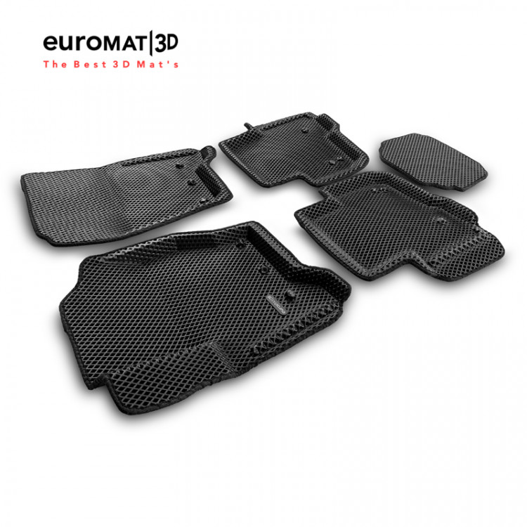 Коврики EVA (ЕВА) черные 3D Euromat → EM3DEVA-003100 :: TUNING`Leader /img1