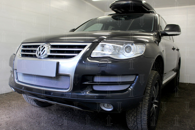 Сетка защитная в бампер Standart хром Strelka → VWTOUAR07 :: TUNING`Leader /img1