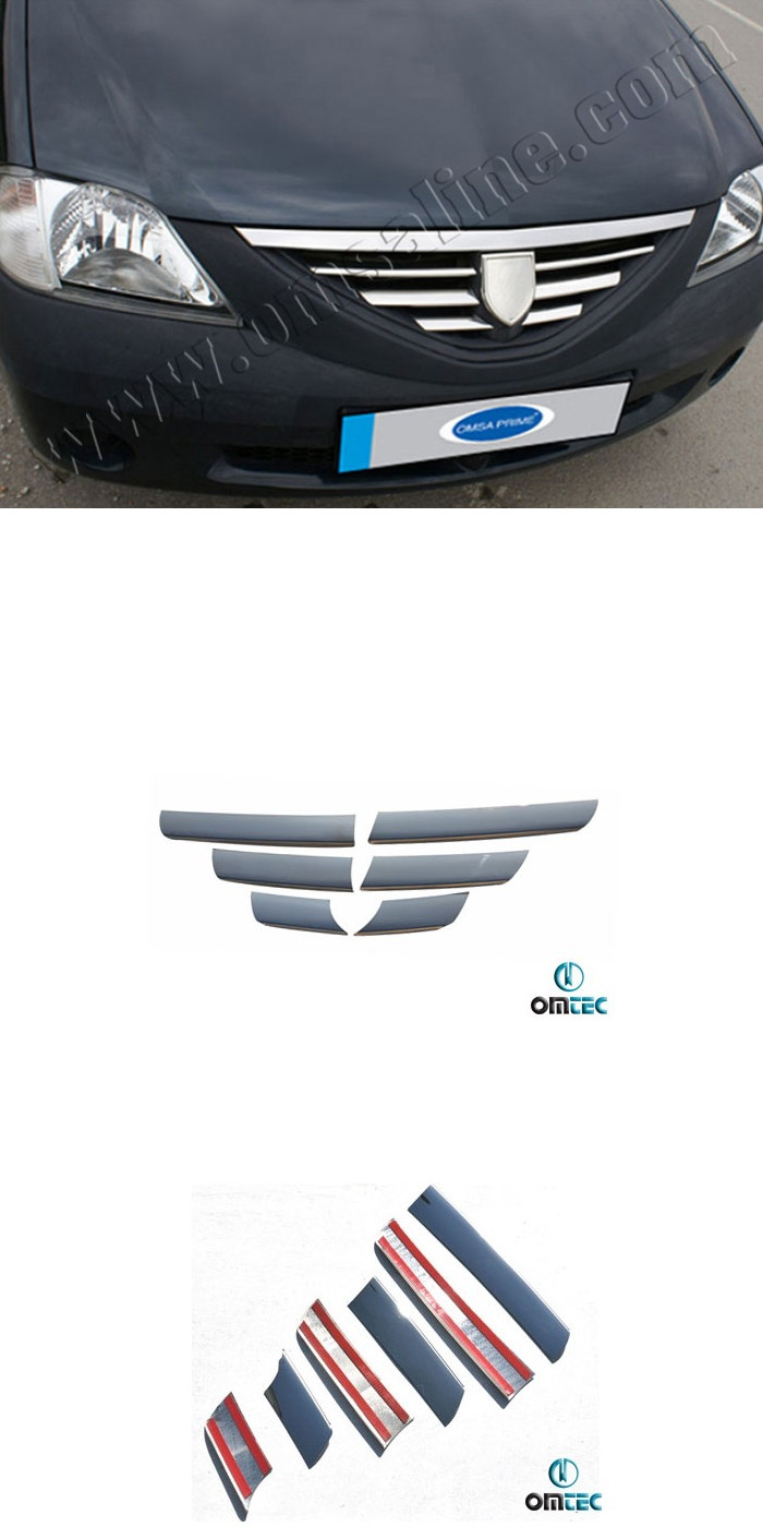Стальные накладки на решетку радиатора (6 элементов) Omsa Line → 2001081 :: TUNING`Leader /img1