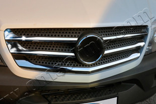 Стальные накладки на решетку радиатора Omsa Line 4724082: Mercedes-Benz Sprinter W906 FL 2016-2017 > TUNING`Leader Стальные накладки на решетку радиатора Omsa Line Mercedes-Benz Sprinter W906 FL 2016-2017 > TUNINGLeader.ru