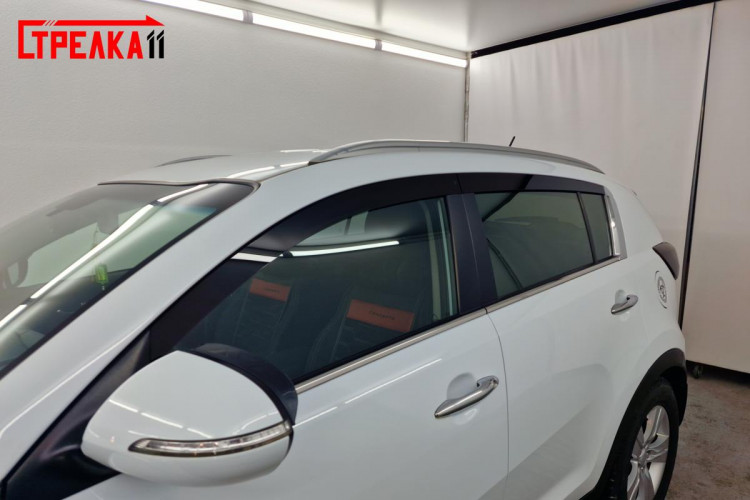 Дефлекторы на окна тонированные 2D Strelka KIA Sportage 2010-2013, KIA Sportage FL 2014-2015 Дефлекторы на окна тонированные 2D Strelka → 2D156-4.S11 :: TUNING`Leader /img1