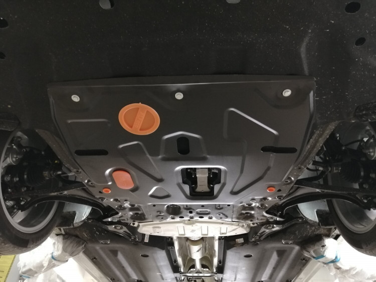 Защита картера двигателя и КПП сталь 2 мм. ALFeco (V-все) Hyundai Santa Fe FL 2021-2023 Защита картера двигателя и КПП сталь 2 мм. ALFeco (V-все) → ALF1055st :: TUNING`Leader /img2