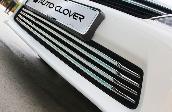 Хромированные накладки на решетку радиатора (низ) Autoclover Toyota Camry 2011-2014 Хромированные накладки на решетку радиатора (низ) Autoclover → C738 :: TUNING`Leader /img8