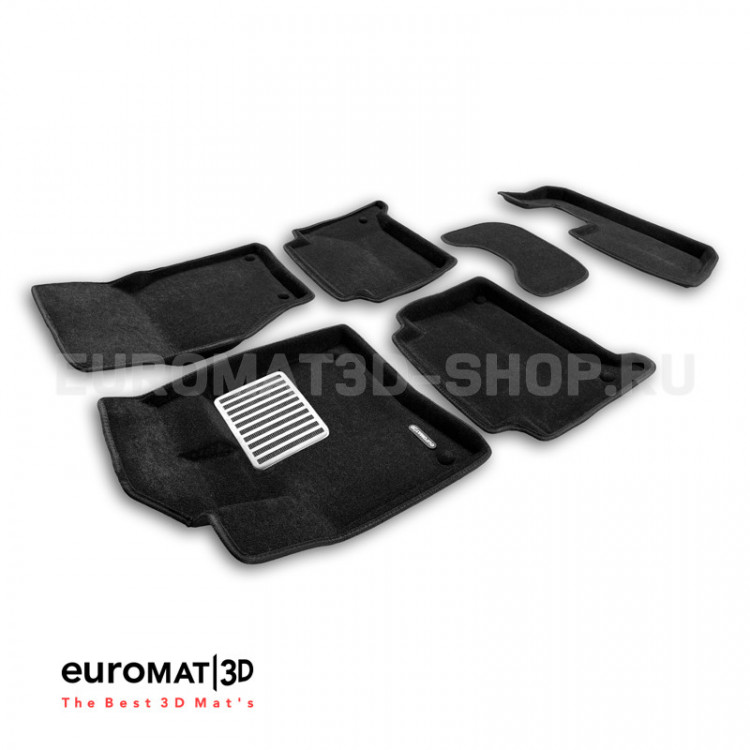 Коврики текстильные черные LUX 3D Euromat (3 ряда) Audi Q7 2005-2009, Audi Q7 FL 2009-2015 Коврики текстильные черные LUX 3D Euromat (3 ряда) → EM3D-001105.1 :: TUNING`Leader /img1