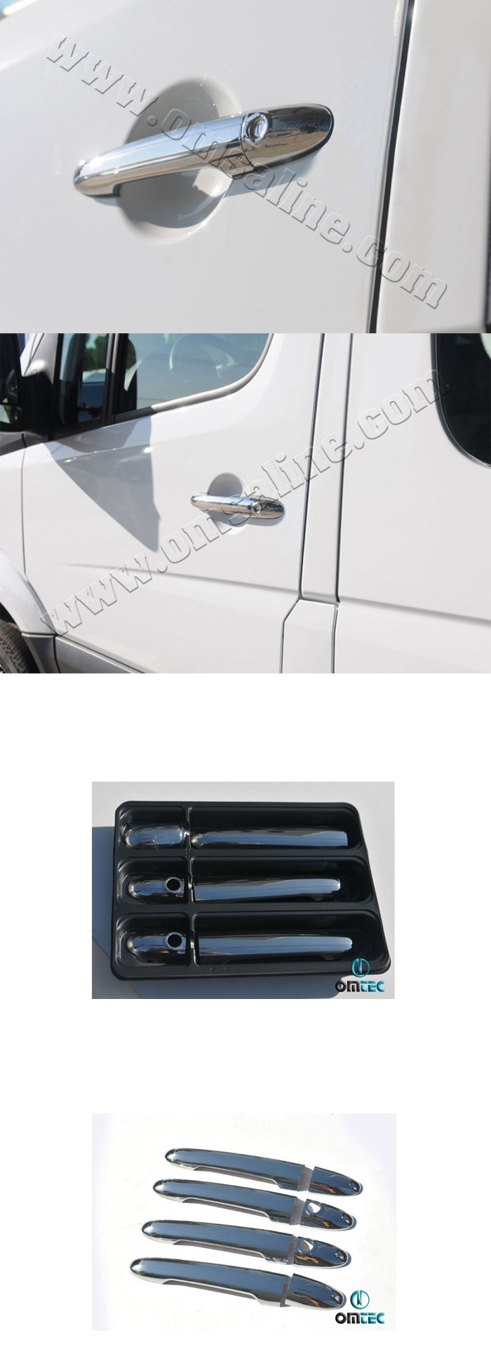 Стальные накладки на ручки дверей (4 двери) Omsa Line Mercedes-Benz Sprinter W906 2006-2015, Volkswagen Crafter 2006-2011 Стальные накладки на ручки дверей (4 двери) Omsa Line → 4724041 ` :: TUNING`Leader /img1