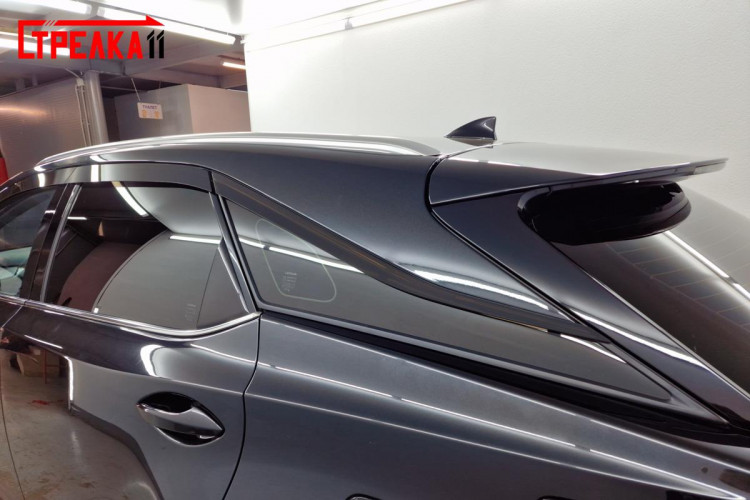 Дефлекторы на окна тонированные 2D Strelka (4+2 элемента) Lexus RX 2016-2019, Lexus RX FL 2019-2022 Дефлекторы на окна тонированные 2D Strelka (4+2 элемента) → 2D148-6.S11 :: TUNING`Leader /img5