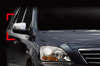 Хромированные накладки на зеркала с вырезом под поворотник Autoclover KIA Sorento FL 2006-2009 > TUNINGLeader.ru