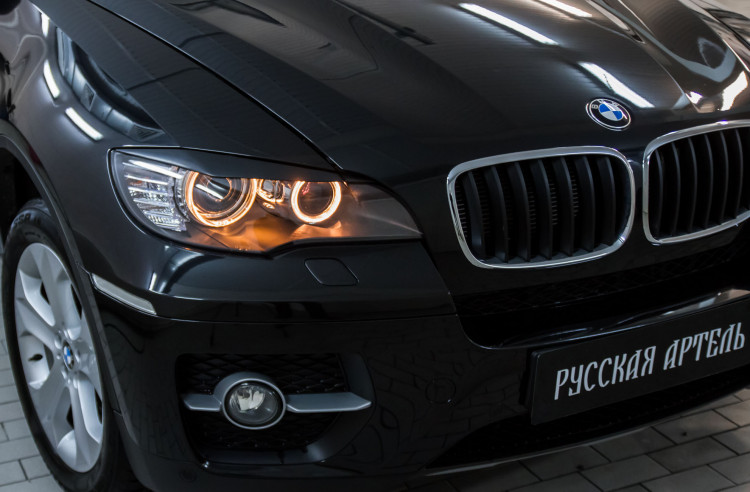 Реснички на фары Русская Артель BMW X6 (E71) 2008-2010, BMW X6 (E71) FL 2010-2014 Реснички на фары Русская Артель → REBX6-008200 :: TUNING`Leader /img3