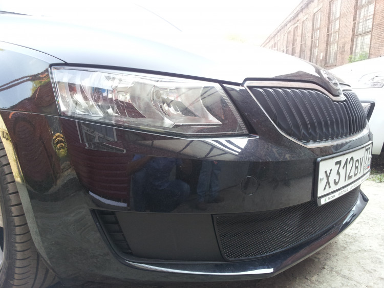 Сетка защитная в бампер Standart черный Strelka → SKA7.black :: TUNING`Leader /img1