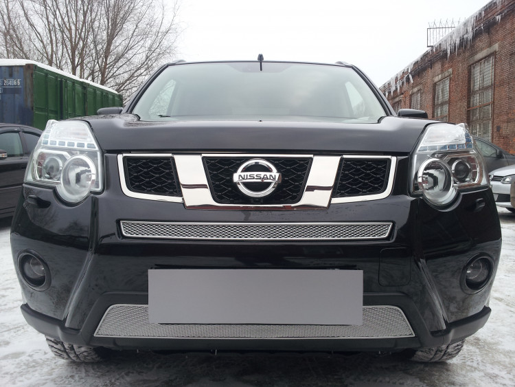 Сетка защитная в бампер Premium хром Strelka Nissan X-Trail FL 2011-2014 Сетка защитная в бампер Premium хром Strelka → NXTRT31.PREMIUM :: TUNING`Leader /img2