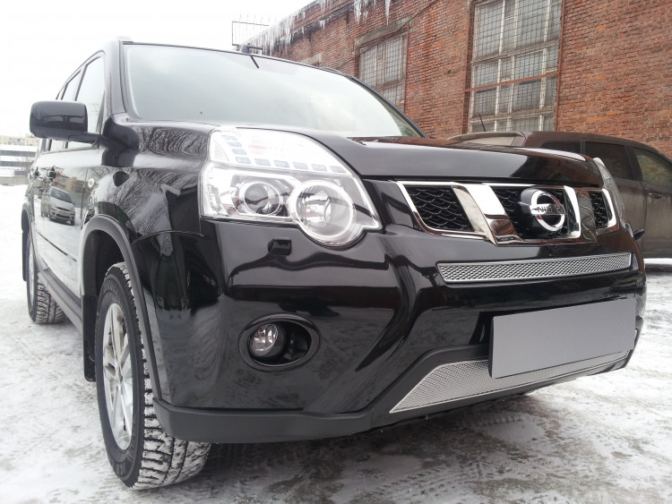 Сетка защитная в бампер Premium хром Strelka Nissan X-Trail FL 2011-2014 Сетка защитная в бампер Premium хром Strelka → NXTRT31.PREMIUM :: TUNING`Leader /img3