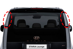 Накладки над задними фонарями Staria Mobis nik-042: Hyundai Staria 2021- > TUNING`Leader Накладки над задними фонарями Staria Mobis Hyundai Staria 2021- > TUNINGLeader.ru