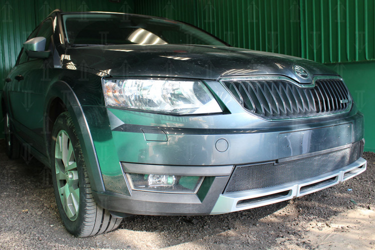 Сетка защитная в бампер Standart черный Strelka Skoda Octavia III Scout 2013-2017 Сетка защитная в бампер Standart черный Strelka → SKA7.SC.black :: TUNING`Leader /img3