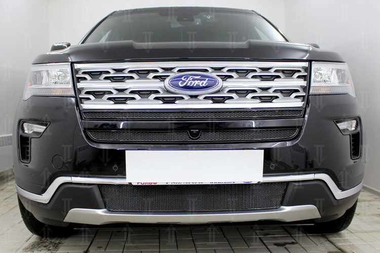 Сетка защитная в бампер Premium черный Strelka Ford Explorer FL 2018-2019 Сетка защитная в бампер Premium черный Strelka → FEXP18.PREMIUM.bot.black :: TUNING`Leader /img2