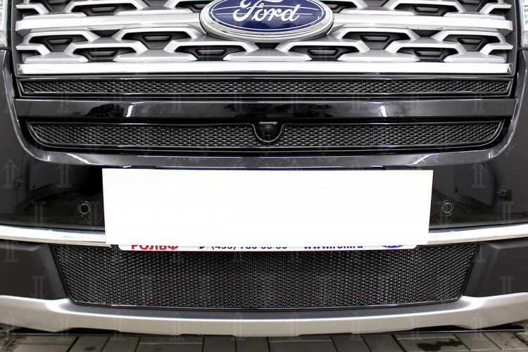 Сетка защитная в бампер Premium черный Strelka Ford Explorer FL 2018-2019 Сетка защитная в бампер Premium черный Strelka → FEXP18.PREMIUM.bot.black :: TUNING`Leader /img5
