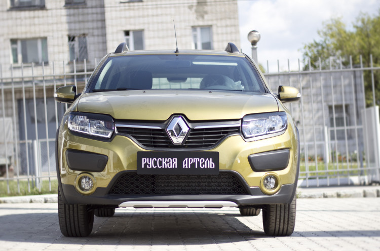 Реснички на передние фары Русская Артель Renault Sandero 2012-2017, Renault Sandero FL 2018- Реснички на передние фары Русская Артель → RERS-035100 :: TUNING`Leader /img5