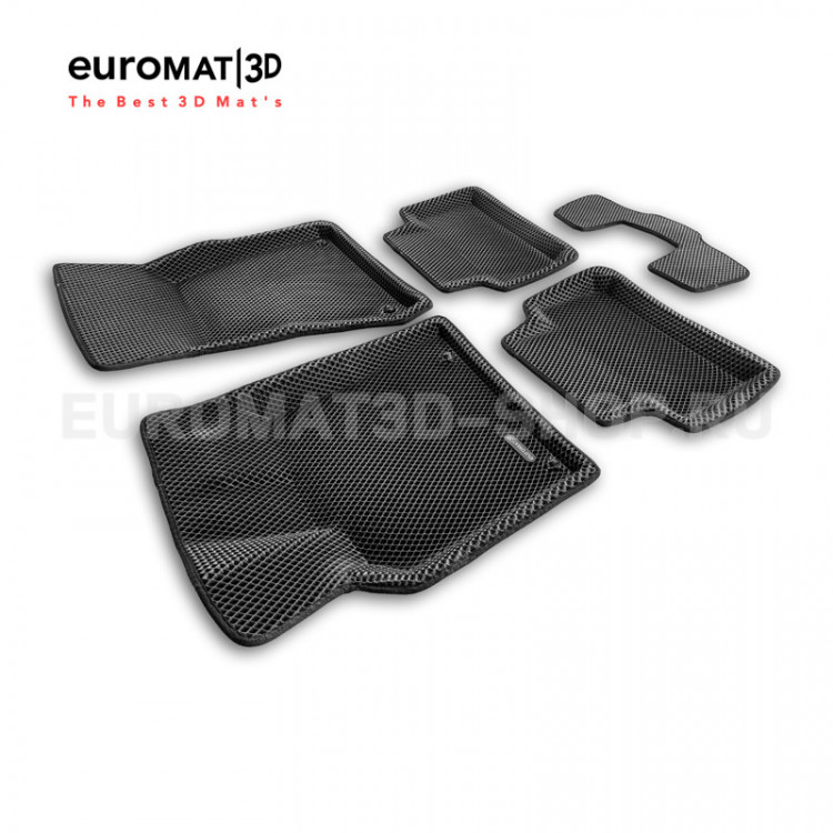 Коврики EVA (ЕВА) черные 3D Euromat Porsche Macan 2014-2018, Porsche Macan FL 2018- Коврики EVA (ЕВА) черные 3D Euromat → EM3DEVA-004103 :: TUNING`Leader /img1