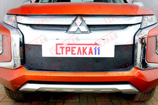 Зимняя защита радиатора на стяжке Strelka Mitsubishi L200 FL 2019- > TUNINGLeader.ru