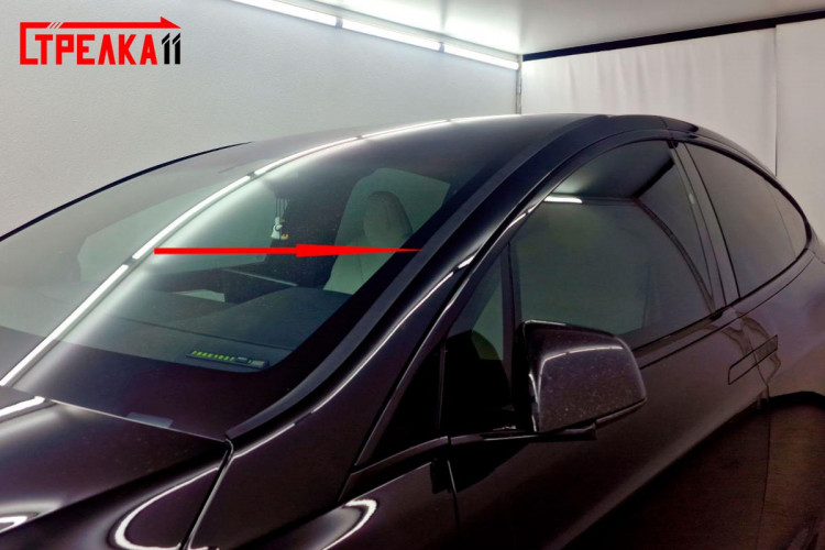Водосток (дефлектор) лобового стекла Strelka Tesla Model X 2015- Водосток (дефлектор) лобового стекла Strelka → 241.ST2 :: TUNING`Leader /img8