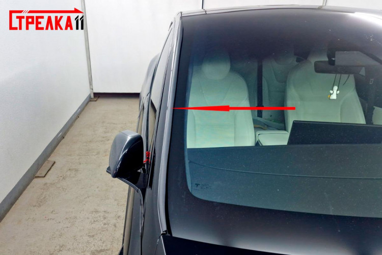 Водосток (дефлектор) лобового стекла Strelka Tesla Model X 2015- Водосток (дефлектор) лобового стекла Strelka → 241.ST2 :: TUNING`Leader /img11