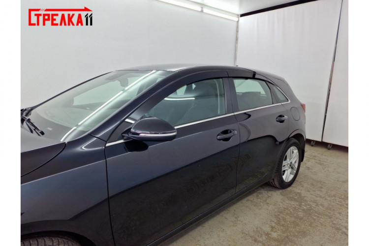 Дефлекторы на окна тонированные 2D Strelka (6 элементов, хэтчбек) KIA Ceed HB 2018-2021, KIA Ceed FL 2021- Дефлекторы на окна тонированные 2D Strelka (6 элементов, хэтчбек) → 2D202-4.S11 :: TUNING`Leader /img2