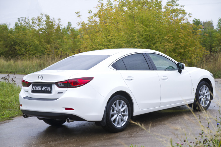 Накладка на площадку заднего бампера пластиковая Русская Артель (седан) Mazda 6 2013-2014, Mazda 6 FL 2015-2018 Накладка на площадку заднего бампера пластиковая Русская Артель (седан) → NM-154202 :: TUNING`Leader /img1