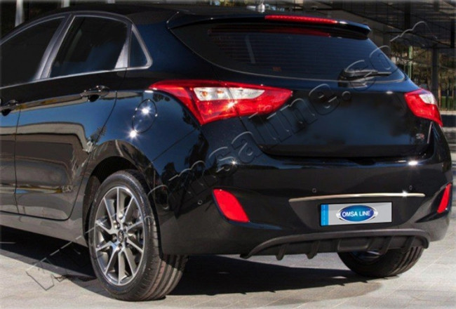 Стальная накладка над номером Omsa Line Hyundai i30 HB 2011-2015, Hyundai i30 HB FL 2015-2016 Стальная накладка над номером Omsa Line → 3215052 ` :: TUNING`Leader /img1