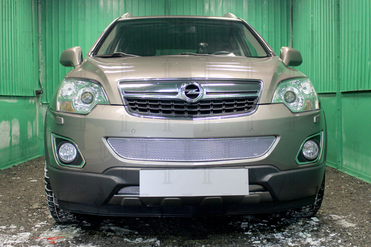 Сетка защитная в бампер Premium хром Strelka Opel Antara FL 2010-2015 Сетка защитная в бампер Premium хром Strelka → OPANT10.PREMIUM :: TUNING`Leader /img2