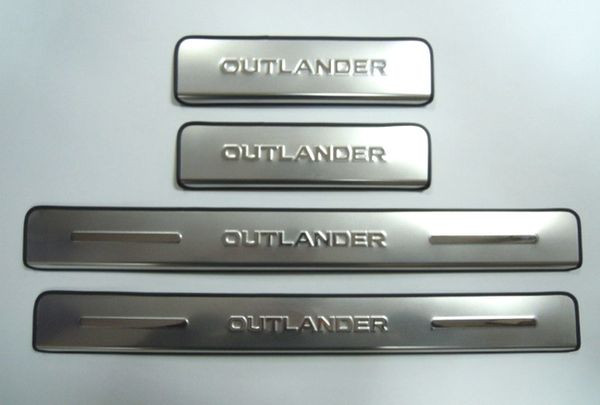 Накладки на пороги стальные JMT Mitsubishi Outlander 2012-2014, Mitsubishi Outlander FL 2013-2015, Mitsubishi Outlander FL 2015-2018, Mitsubishi Outlander FL 2019-2022 Накладки на пороги стальные JMT → 24546 :: TUNING`Leader /img1