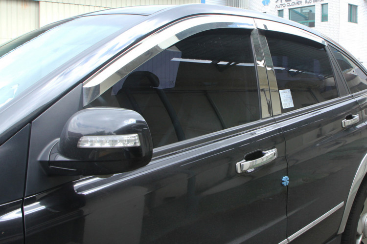 Дефлекторы на окна хромированные Autoclover (4 элемента) SsangYong Actyon 2005-2011 Дефлекторы на окна хромированные Autoclover (4 элемента) → A447 :: TUNING`Leader /img4