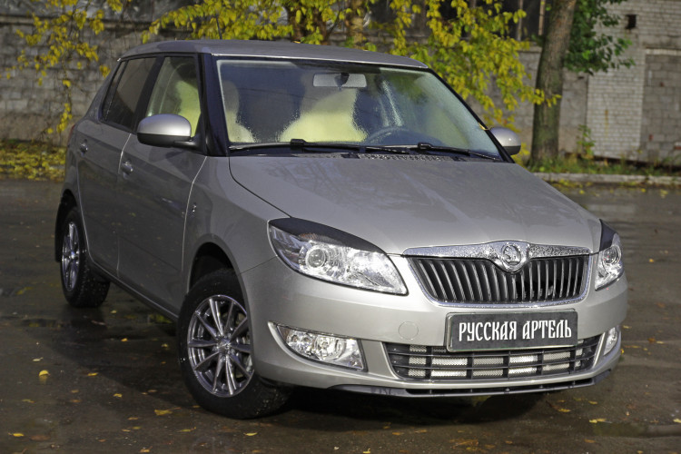 Реснички на передние фары Русская Артель Skoda Fabia FL 2010-2015 Реснички на передние фары Русская Артель → RESKF-020800 :: TUNING`Leader /img3