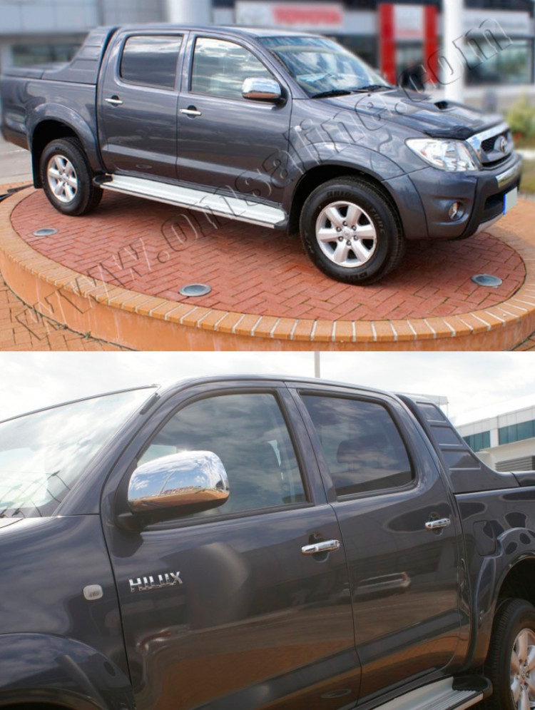Стальные накладки на ручки дверей Omsa Line Toyota Hilux 2005-2010, Toyota Hilux FL 2011-2015 Стальные накладки на ручки дверей Omsa Line → 7020043 :: TUNING`Leader /img2
