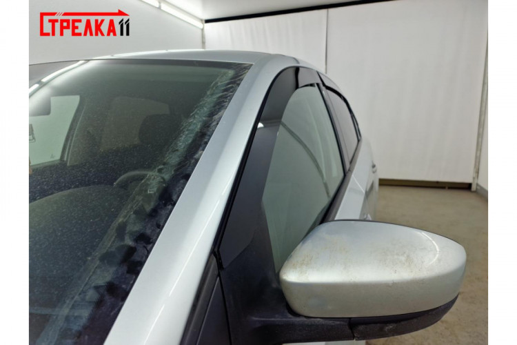 Дефлекторы на окна тонированные 2D Strelka (6 элементов) Volkswagen Polo SD 2010-2015, Volkswagen Polo SD FL 2015-2020 Дефлекторы на окна тонированные 2D Strelka (6 элементов) → 2D258-6.S11 :: TUNING`Leader /img2