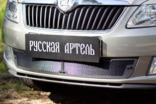 Защитная сетка решетки переднего бампера Русская Артель SBSF-046702: Skoda Fabia FL 2010-2015 > TUNING`Leader Защитная сетка решетки переднего бампера Русская Артель Skoda Fabia FL 2010-2015 > TUNINGLeader.ru