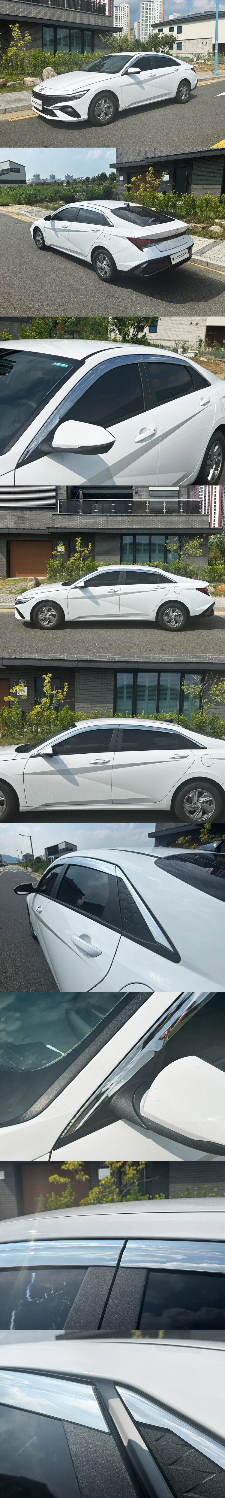 Дефлекторы на окна хромированные Autoclover (6 элементов) Hyundai Elantra FL 2023- Дефлекторы на окна хромированные Autoclover (6 элементов) → E131 :: TUNING`Leader /img3