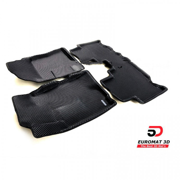 Коврики EVA (ЕВА) черные 3D Euromat Chevrolet Captiva 2006-2011, Chevrolet Captiva FL 2011-2012, Chevrolet Captiva FL 2013-2018 Коврики EVA (ЕВА) черные 3D Euromat → EM3DEVA-001503 :: TUNING`Leader /img1