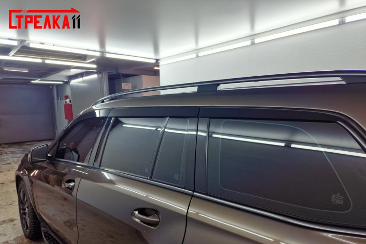 Дефлекторы на окна тонированные 2D Strelka (4+2 элемента) Mercedes-Benz GL-Class X166 2012-2015, Mercedes-Benz GLS-Class X166 2015-2019 Дефлекторы на окна тонированные 2D Strelka (4+2 элемента) → 2D169-4.S11 :: TUNING`Leader /img5