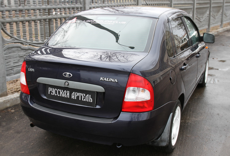 Накладка на площадку заднего бампера пластиковая Русская Артель (седан) Lada Kalina 2006-2013 Накладка на площадку заднего бампера пластиковая Русская Артель (седан) → NLK-012002 :: TUNING`Leader /img2