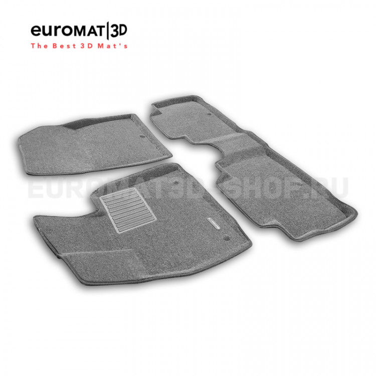 Коврики текстильные серые Business 3D Euromat → EMC3D-002713G :: TUNING`Leader /img1
