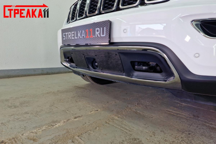 Зимняя защита радиатора на стяжке Strelka Jeep Grand Cherokee FL 2018- Зимняя защита радиатора на стяжке Strelka → ZZ.JGCH18.bot2 :: TUNING`Leader /img3