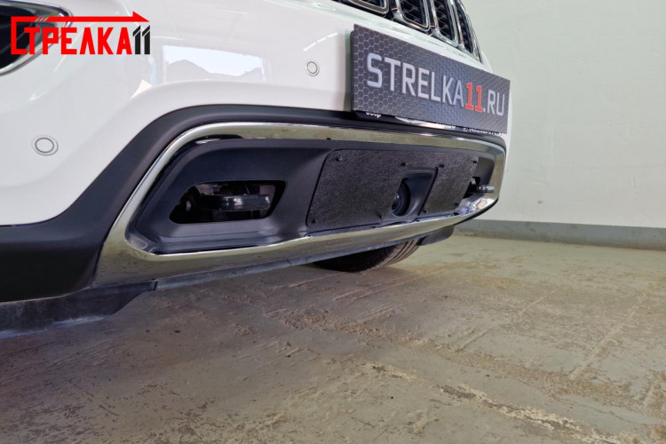 Зимняя защита радиатора на стяжке Strelka Jeep Grand Cherokee FL 2018- Зимняя защита радиатора на стяжке Strelka → ZZ.JGCH18.bot2 :: TUNING`Leader /img5