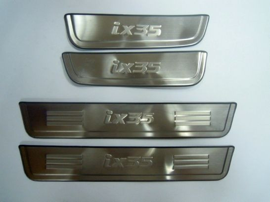 Накладки на пороги стальные JMT Hyundai ix35 2009-2013, Hyundai ix35 FL 2013-2015 Накладки на пороги стальные JMT → 24520 :: TUNING`Leader /img1