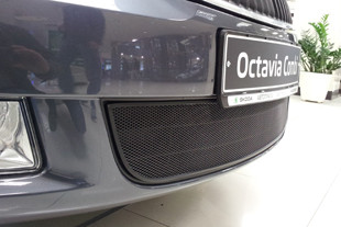 Сетка защитная в бампер Standart черный Strelka Skoda Octavia FL 2008-2013 > TUNINGLeader.ru