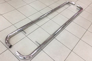 Защита штатных порогов стальная одинарная труба (d 48) Tamsan Toyota Land Cruiser 100 1998-2007 > TUNINGLeader.ru