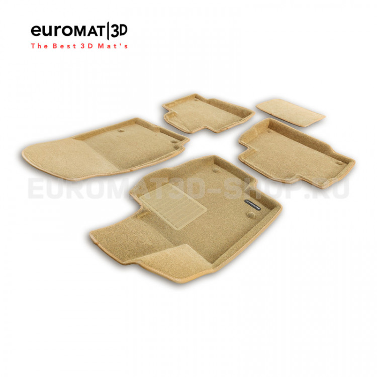 Коврики текстильные бежевые Business 3D Euromat → EMC3D-003522T :: TUNING`Leader /img1