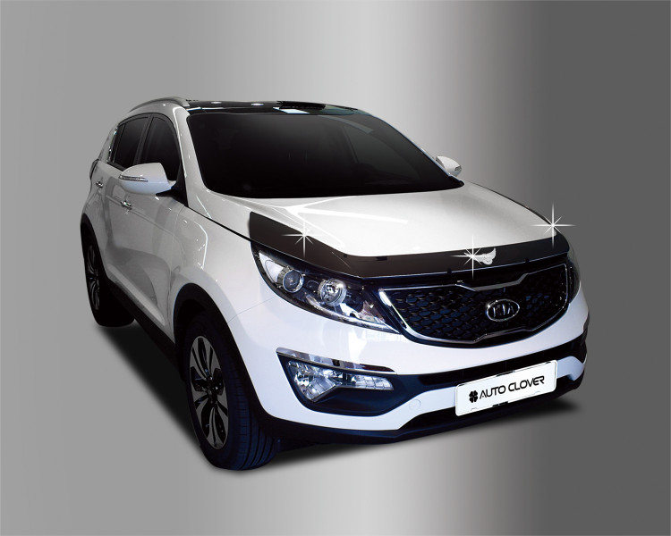 Дефлектор на капот пластиковый Autoclover KIA Sportage 2010-2013, KIA Sportage FL 2014-2015 Дефлектор на капот пластиковый Autoclover → D542 :: TUNING`Leader /img1