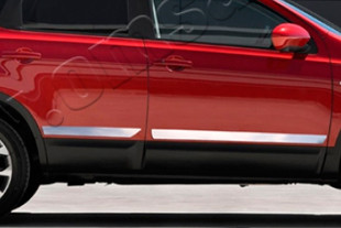 Стальные молдинги на двери Omsa Line Nissan Qashqai+2 2008-2013 > TUNINGLeader.ru