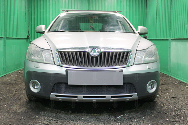 Сетка защитная в бампер Standart черный Strelka Skoda Octavia Scout 2005-2012 Сетка защитная в бампер Standart черный Strelka → SKA5.04.SC.black :: TUNING`Leader /img2