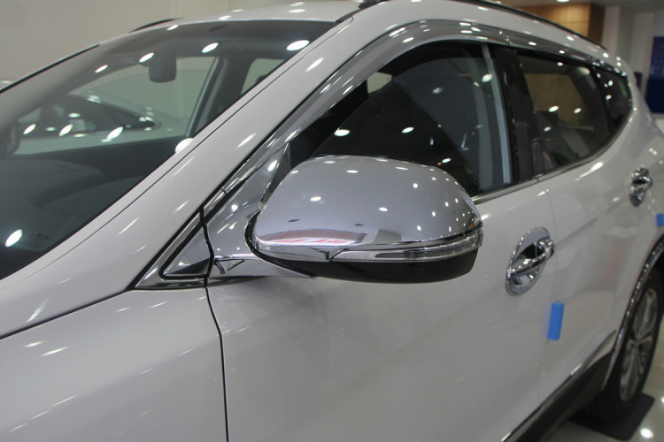 Хромированные накладки на зеркала с поворотником Autoclover Hyundai Grand Santa Fe 2013-2015, Hyundai Grand Santa Fe FL 2015-, Hyundai Santa Fe FL 2015-2018 Хромированные накладки на зеркала с поворотником Autoclover → C474 :: TUNING`Leader /img5