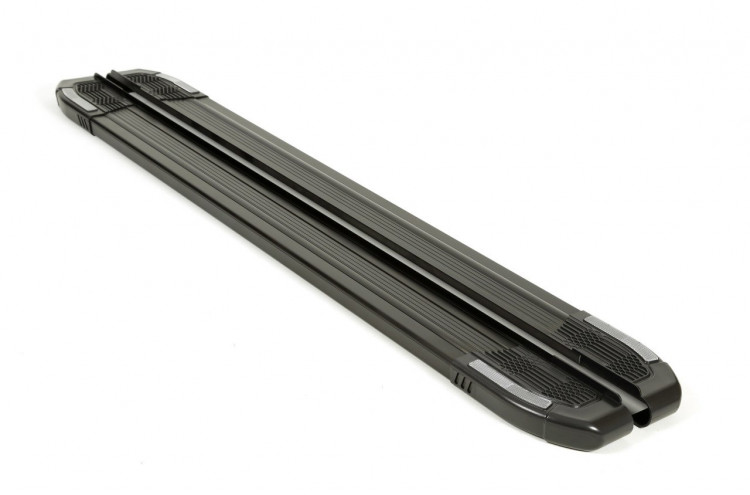 Пороги алюминиевые Rainbow Black Erkul → 24.GKM.01.09.+2.S :: TUNING`Leader /img1